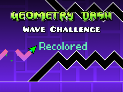 Play Geometry Dash - Wave Challenge Recolored